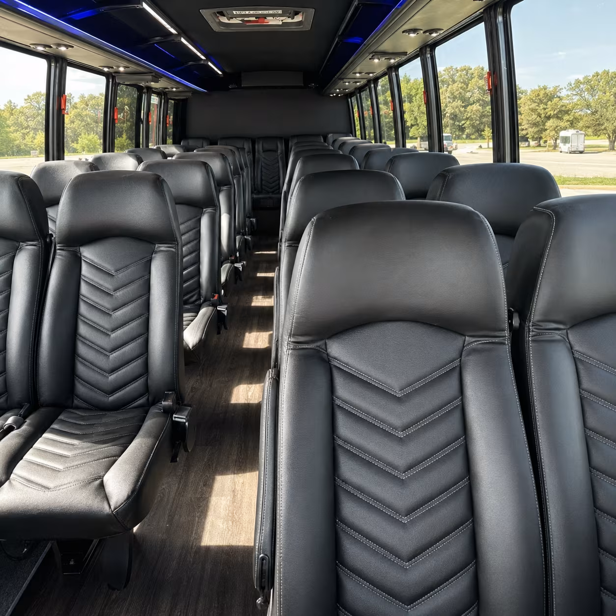 bismarck 25 passenger minibus interior