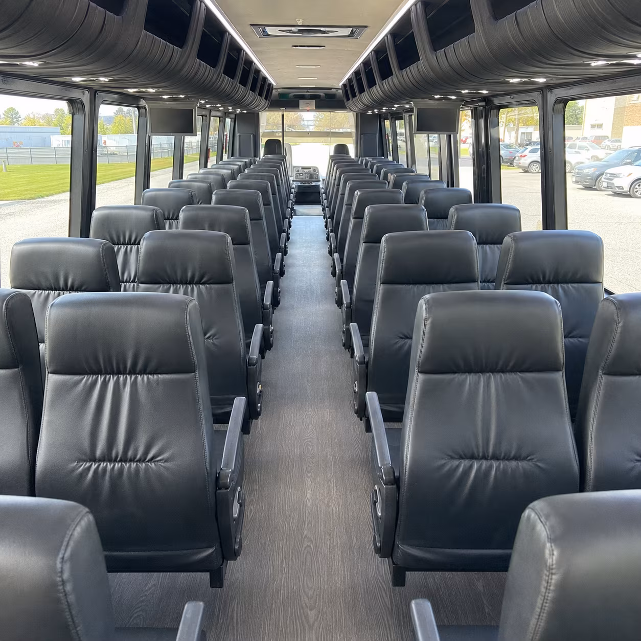 bismarck 28 passenger minibus interior