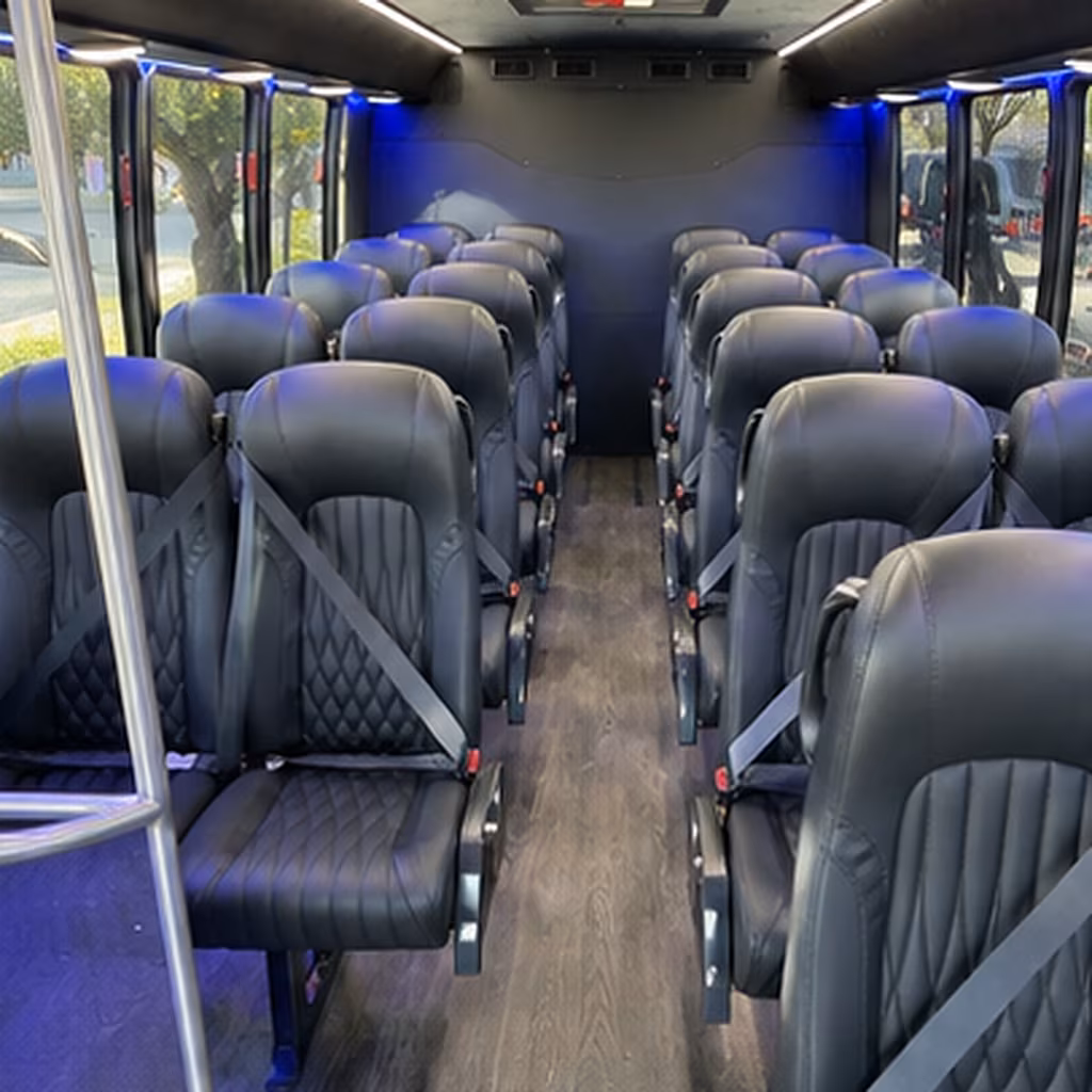 bismarck 30 passenger minibus inside