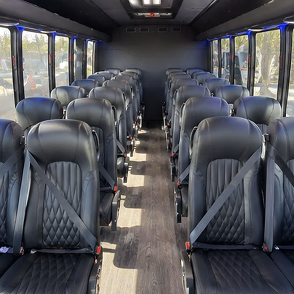 bismarck 35 passenger minibus interior