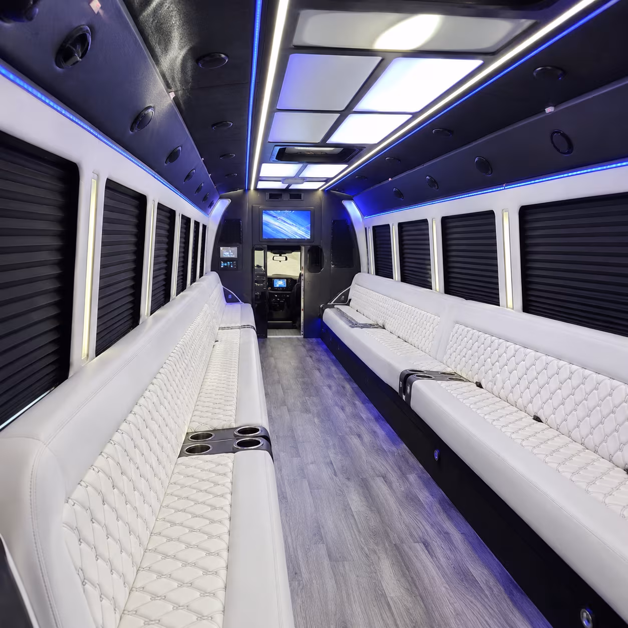 bismarck party bus rental interior